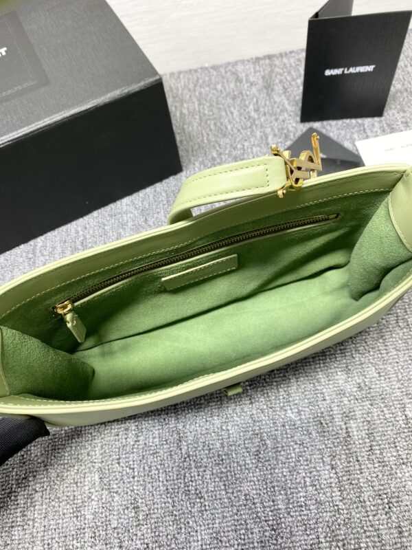 YSL's New Patent Leather Armpit Bag - Avocado Green - Image 2