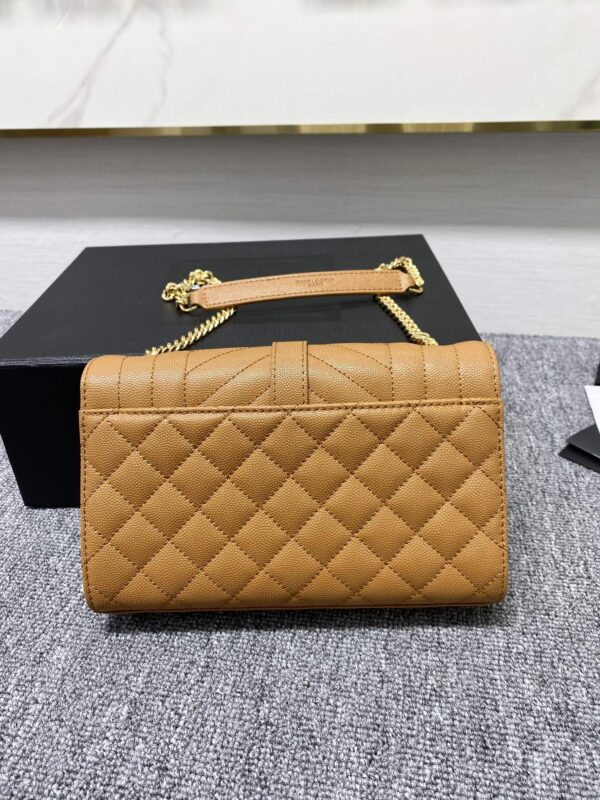 YSL Small Envelope Bag - Orange - Image 5