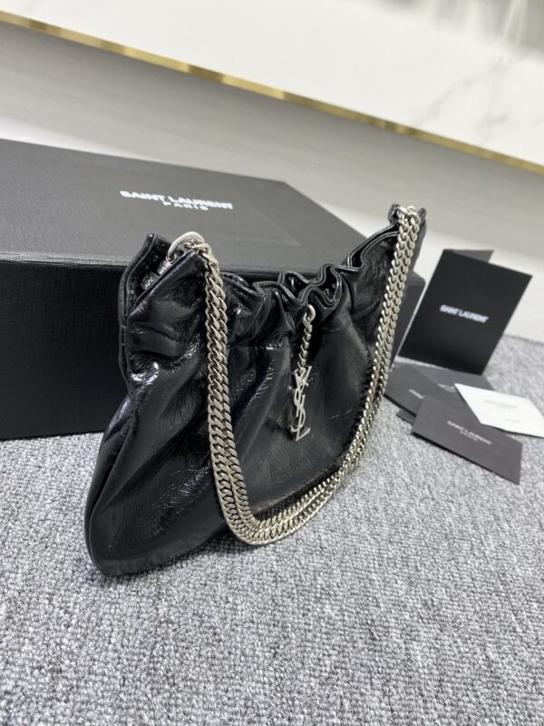 YSL New Cloud Armpit Bag - Black - Image 3