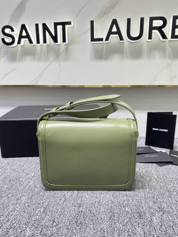 YSL Monogram Cross-body Shoulder Small Handbag - Light Green - Image 5
