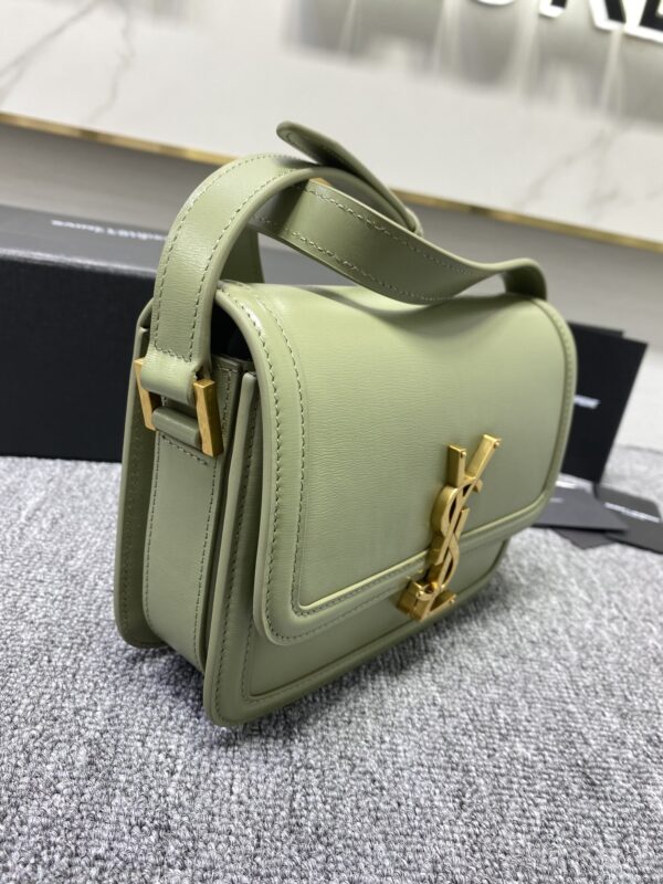 YSL Monogram Cross-body Shoulder Small Handbag - Light Green - Image 3