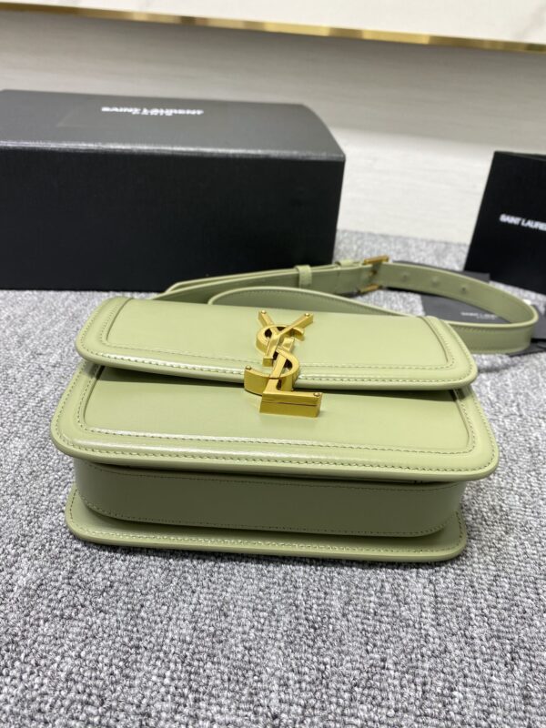 YSL Monogram Cross-body Shoulder Small Handbag - Light Green - Image 4