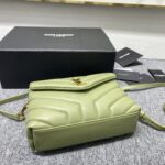 YSL LouLou Y-Shaped Satchel Small Handbag - Light Green - Image 4