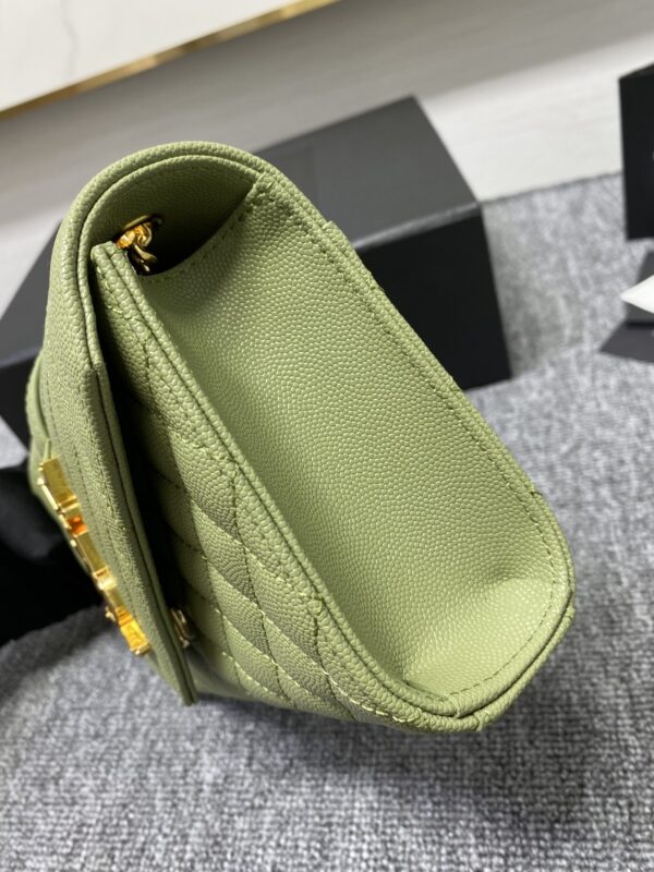 YSL Small Envelope Bag - Light Green - Image 3