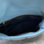 YSL Loulou Puffer Denim Small Handbag - Blue - Image 2