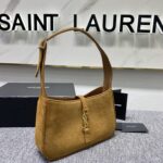 YSL’s New Spring and Summer Show Armpit Bag - Brown (Golden) - Image 3