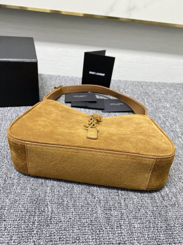 YSL’s New Spring and Summer Show Armpit Bag - Brown (Golden) - Image 2