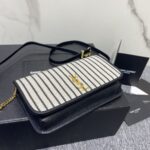 YSL Linen Stripe Cross-body Small Bag - Image 3