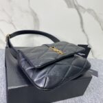 YSL Underarm Bag - Black - Image 4