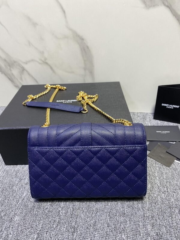 YSL Small Envelope Bag - Blue - Image 5