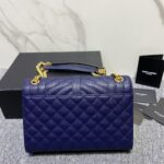 YSL Classic Grid Messenger Bag - Dark Blue - Image 5