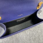YSL Classic Grid Messenger Bag - Dark Blue - Image 2