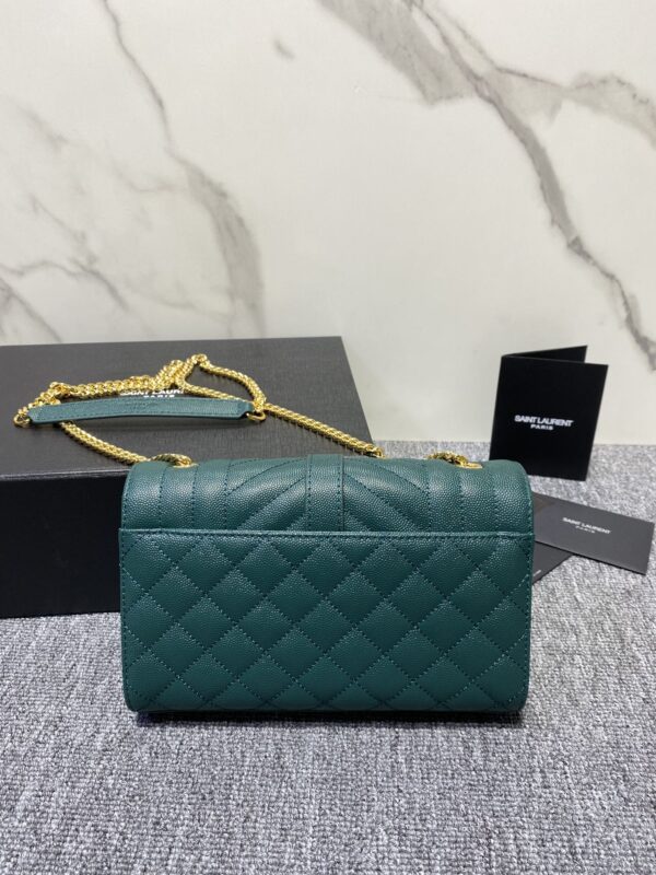 YSL Small Envelope Bag - Sea Green - Image 3