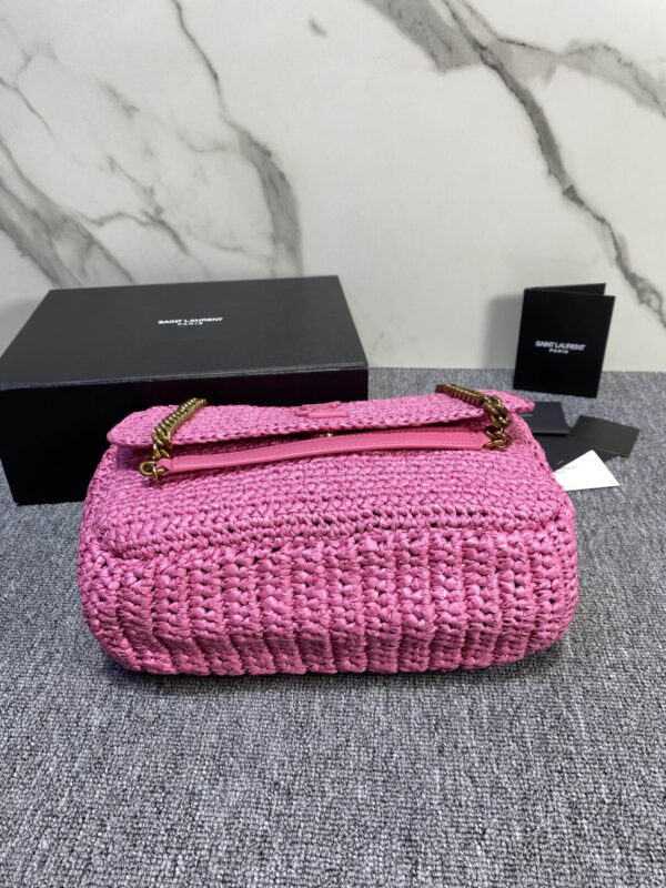 YSL NIKI Woven Bag - Pink - Image 4
