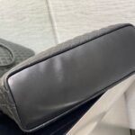 YSL Oversized Sheepskin Quilted Travel Bag - Black - Image 2
