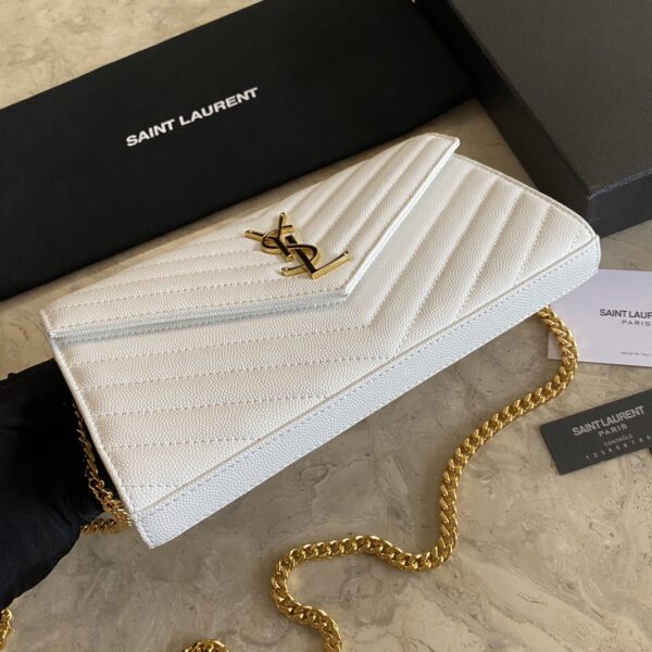 YSL Yves Saint Laurent Clutch Bag - White - Image 5