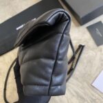 YSL Loulou Puffer Mini Bag – Black (Black) - Image 4