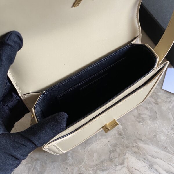 YSL Monogram Cross-body Shoulder Small Handbag - Cream - Image 2