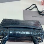 Balenciaga Crocodile XSmall Hourglass Bag - Blue - Image 3
