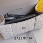 Balenciaga Crocodile XSmall Hourglass Bag - Gray - Image 2