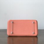 Hermes Birkin Gold Buckle Handbag - Lobster Pink - Image 3