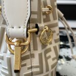 Fendi Mini Bucket Handbag - White - Image 4