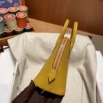 Hermes Mini Bolide Cute Little Shell Bag - Amber Yellow Jaune Amber - Image 4