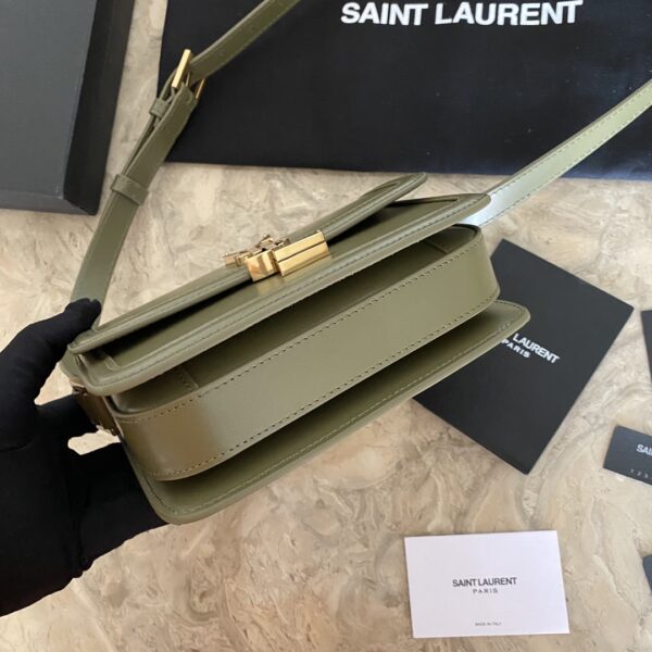 YSL Monogram Cross-body Shoulder Small Handbag - Green - Image 2