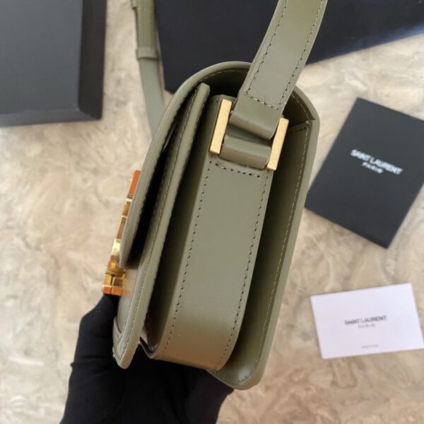 YSL Monogram Cross-body Shoulder Small Handbag - Green - Image 5