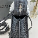 Balenciaga Neo Classic Mini Crocodile Handbag - Gray - Image 2