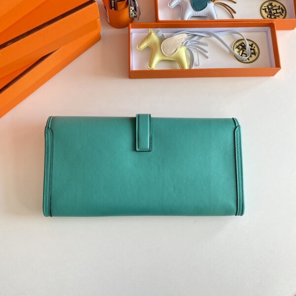 Hermes Jige Elan Clutch – Verona Green - Image 4