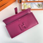 Hermes Jige Elan Clutch - Rose Purple - Image 4