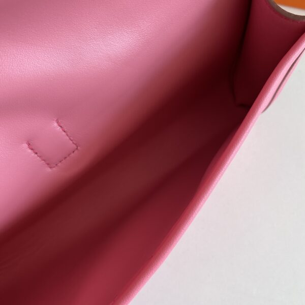 Hermes Jige Elan Clutch – Lipstick Powder - Image 2