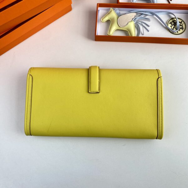 Hermes Jige Elan Clutch – Lemon Yellow - Image 3