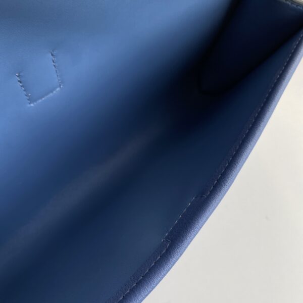 Hermes Jige Elan Clutch – Bright Blue - Image 2