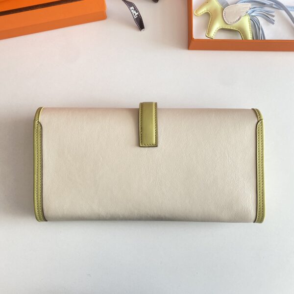 Hermes Jige Elan Clutch – Cream White - Image 5