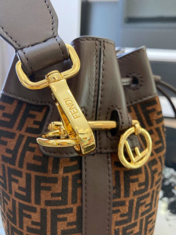 Fendi Suede Small Bucket Handbag - Image 2