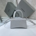 Balenciaga  Heavy-Hitting Small Hourglass Bag - Silver - Image 5