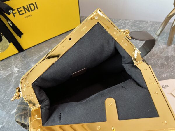 Fendi First Large Handbag - Black - Image 3