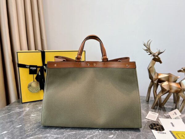 Fendi Old Flower Tote Bag - Brown - Image 5