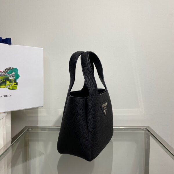 Prada Vegetable Basket Mini Tote Bag - Black - Image 4
