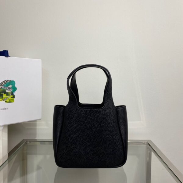 Prada Vegetable Basket Mini Tote Bag - Black - Image 5