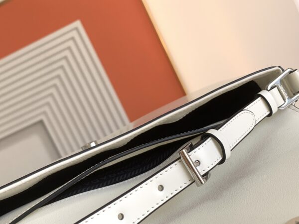 Prada Flip-Top Shoulder Bag - White - Image 2