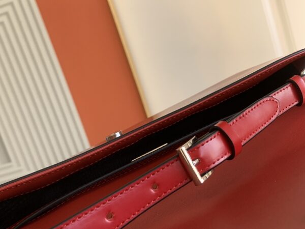 Prada Flip-Top Shoulder Bag - Red - Image 2