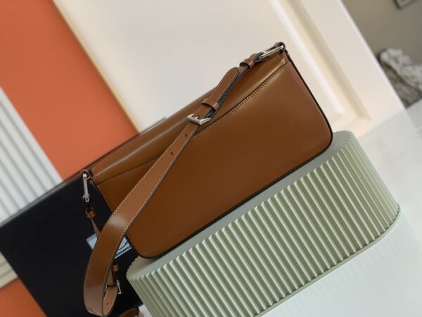Prada Flip-Top Shoulder Bag - Brown - Image 4