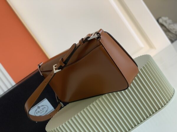 Prada Flip-Top Shoulder Bag - Brown - Image 5