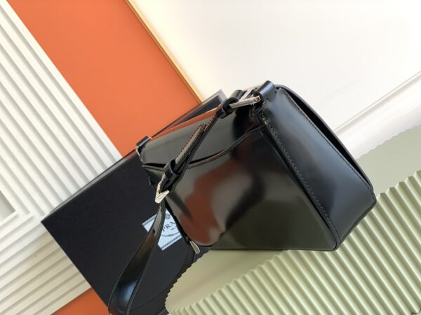 Prada Flip-Top Shoulder Bag - Black - Image 5