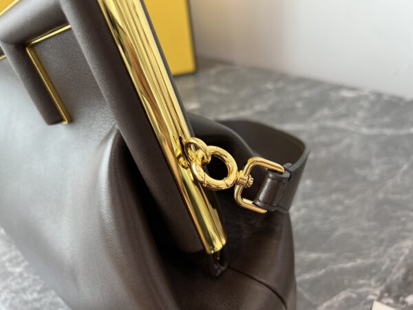 Fendi First Large Handbag – Dark Brown - Image 4
