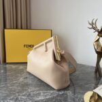 Fendi First Large Handbag - Beige - Image 5