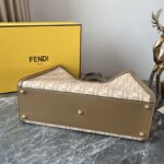 Fendi Double FF Flannel Peekaboo X-tote Bag - Image 3